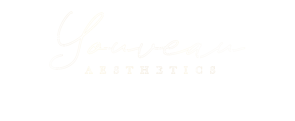 Youveau Aesthetics Medspa wellness logo white